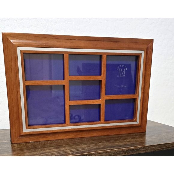 Jordan Mark Wooden Photo Album Frame With Multiple Compartments For Photos - Picture 1 of 9